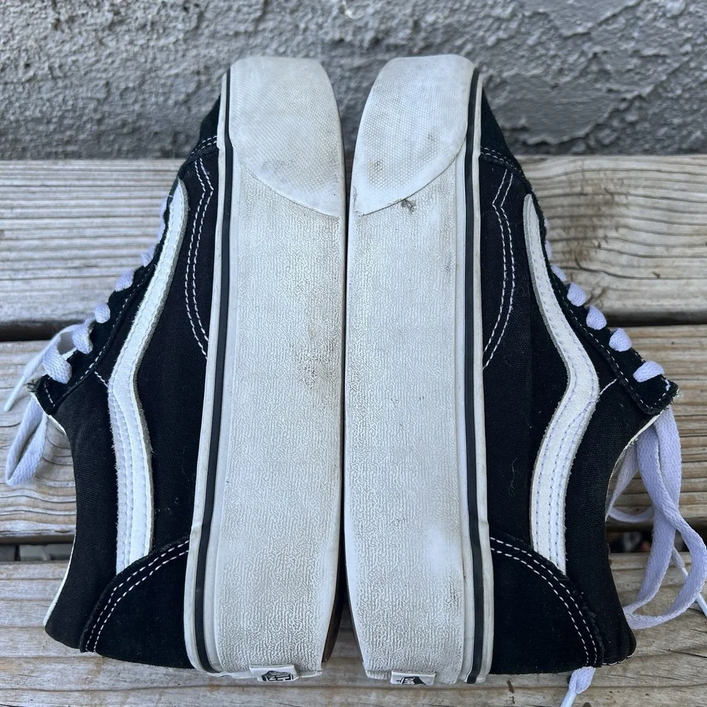 Vans Shoes Women Size 6.5 Old Skool Stackform Black White Platform Y2K Style